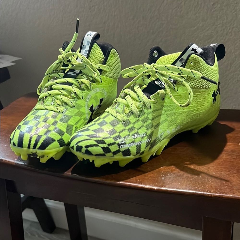 Under Armour Kids' Green Cleats